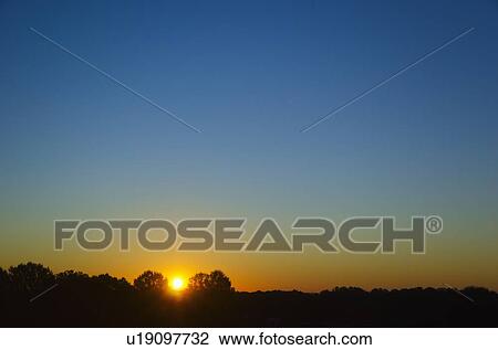 Stock Image - Sunset sky. Fotosearch
