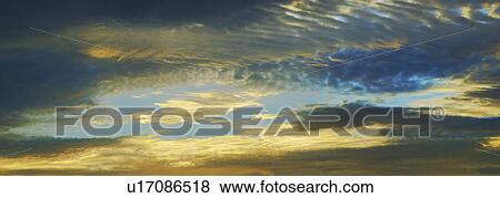 Sunset sky View Large Photo Image Stock Photo - Sunset sky. Fotosearch