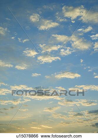 Sunset sky with clouds View Large Photo Image Stock Photograph - Sunset sky with clouds. Fotosearch