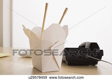 Takeout food on desk View Large Photo Image Stock Photo - Takeout food on desk. Fotosearch