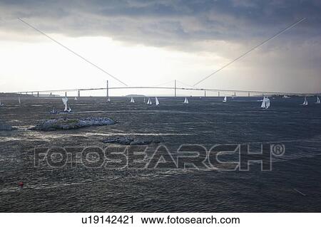 USA, New England, Rhode Island, Sailing boats on sea View Large Photo Image Stock Image - USA, New England, Rhode Island, Sailing boats on sea. Fotosearch