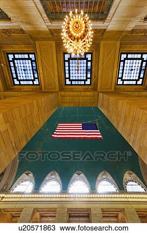 Stock Image - USA, New York City, Grand Central station interior. Fotosearch