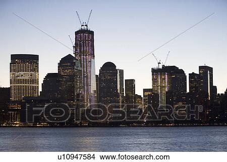USA, New York City, Hudson River and Manhattan skyline View Large Photo Image Picture - USA, New York City, Hudson River and Manhattan skyline. Fotosearch
