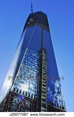 USA, New York City, Low angle view of 1 World Trade Center View Large Photo Image Stock Photo - USA, New York City, Low angle view of 1 World Trade Center. Fotosearch