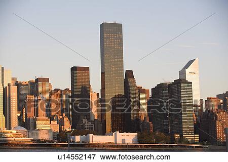 Stock Photo - USA, New York City, Manhattan skyline. Fotosearch