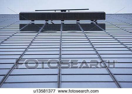USA, New York City, Manhattan, Window cleaning outside office block View Large Photo Image Stock Photo - USA, New York City, Manhattan, Window cleaning outside office block. Fotosearch