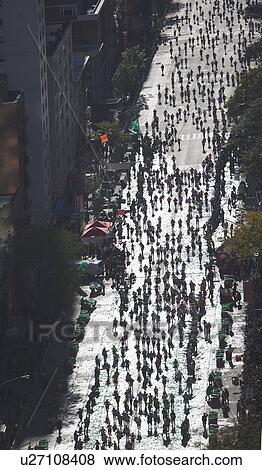 USA, New York City, New York City Marathon as seen from above View Large Photo Image Stock Photo - USA, New York City, New York City Marathon as seen from above. Fotosearch