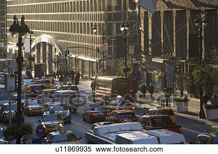 USA, New York City, Street scene View Large Photo Image Stock Photography - USA, New York City, Street scene . Fotosearch