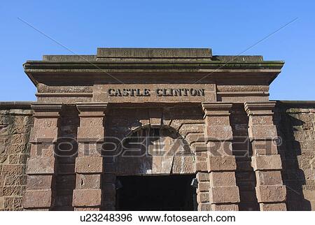 USA, New York State, New York City, Low angle view of Clinton Castle facade View Large Photo Image Stock Photograph - USA, New York State, New York City, Low angle view of Clinton Castle facade. Fotosearch