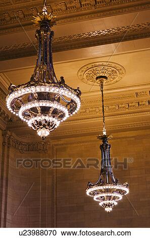 USA, New York State, New York City, Chandelier in Grand Central Station View Large Photo Image Stock Image - USA, New York State, New York City, Chandelier in Grand Central Station. Fotosearch