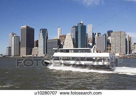 USA, New York State, New York City, Cruise ship on East River View Large Photo Image Stock Photo - USA, New York State, New York City, Cruise ship on East River. Fotosearch