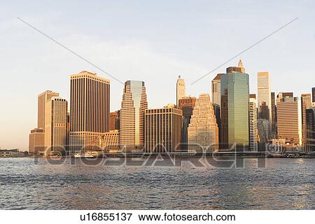 Stock Photo - USA, New York State, New York City, City skyline. Fotosearch