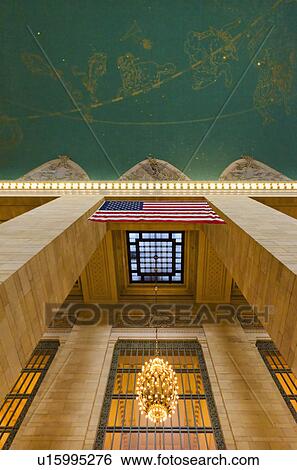USA, New York State, New York City, Ceiling in Grand Central Station View Large Photo Image Stock Photograph - USA, New York State, New York City, Ceiling in Grand Central Station. Fotosearch