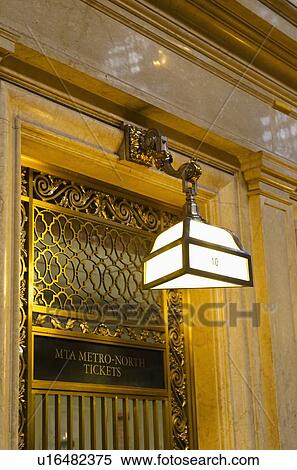 USA, New York State, New York City, Lamp in Grand Central Station View Large Photo Image Stock Photography - USA, New York State, New York City, Lamp in Grand Central Station. Fotosearch