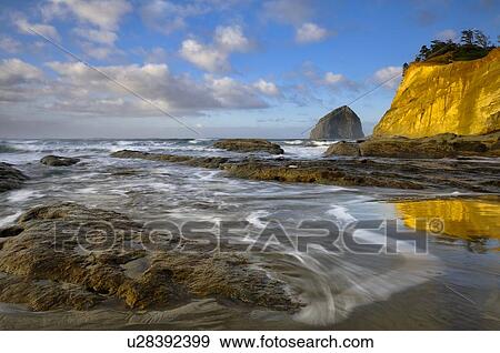 USA, Oregon, Pacific City, Pacific coast View Large Photo Image Stock Photo - USA, Oregon, Pacific City, Pacific coast. Fotosearch
