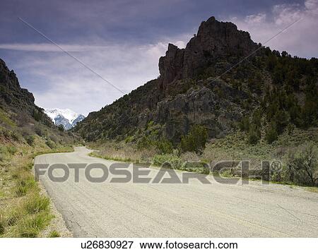 USA, Utah, Scenic view of desert road View Large Photo Image Stock Photo - USA, Utah, Scenic view of desert road. Fotosearch