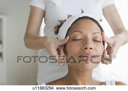 Woman receiving massage View Large Photo Image Picture - Woman receiving massage. Fotosearch