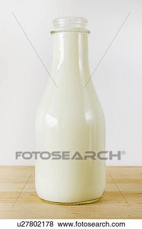 Bottle of milk, studio shot View Large Photo Image Stock Photo - Bottle of milk, studio shot. Fotosearch
