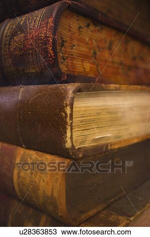 Close up of antique books in leather covers, studio shot View Large Photo Image Stock Image - Close up of antique books in leather covers, studio shot. Fotosearch