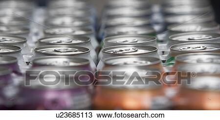 drink cans in a row View Large Photo Image Stock Image - drink cans in a row. Fotosearch