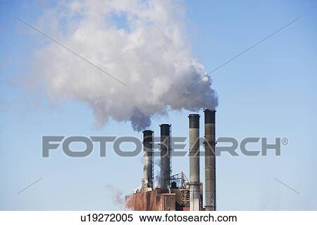 factory chimneys View Large Photo Image Stock Photography - factory chimneys. Fotosearch