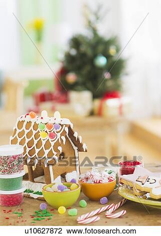 Gingerbread decorations View Large Photo Image Stock Image - Gingerbread decorations. Fotosearch
