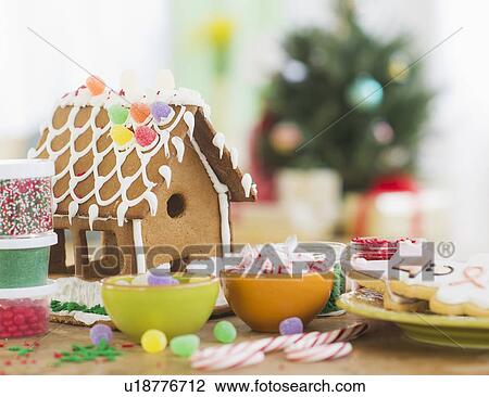 Stock Image - Gingerbread decorations. Fotosearch