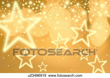 Stock Photo - Glowing background with stars, studio shot. Fotosearch