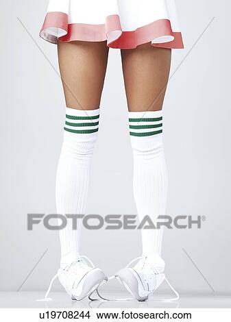 sneakers with high socks