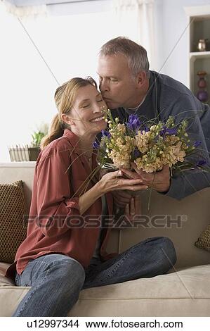 Picture - Portrait of couple embracing. Fotosearch