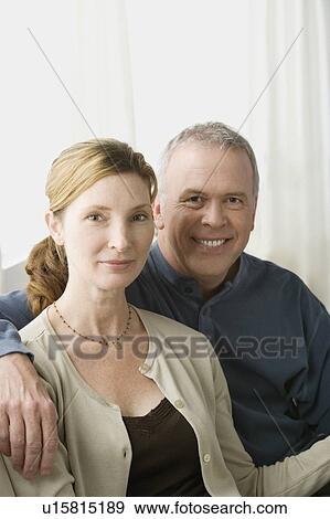 Portrait of couple embracing View Large Photo Image Stock Photo - Portrait of couple embracing. Fotosearch