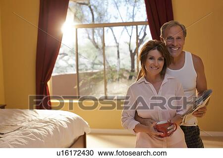 Portrait of couple in bedroom View Large Photo Image Stock Image - Portrait of couple in bedroom. Fotosearch