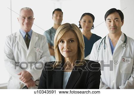 Portrait of doctors View Large Photo Image Stock Image - Portrait of doctors. Fotosearch