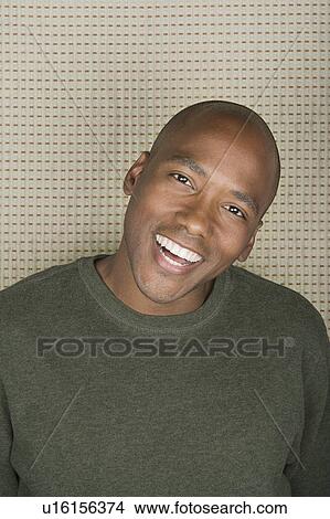 Picture - Portrait of laughing man. Fotosearch
