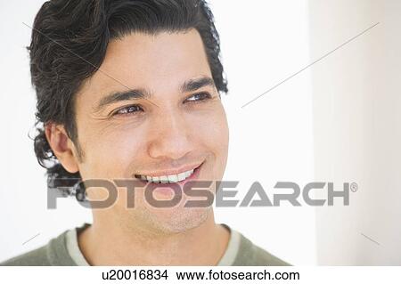 Picture - Portrait of man smiling. Fotosearch
