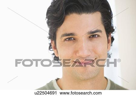 Portrait of man smiling View Large Photo Image Stock Image - Portrait of man smiling. Fotosearch