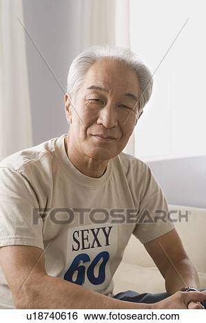 Stock Photograph - Portrait of retired man. Fotosearch