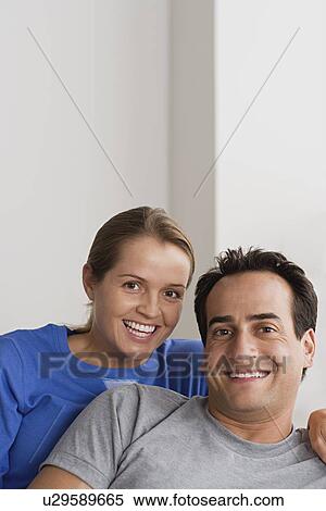 Portrait of smiling couple View Large Photo Image Stock Photography - Portrait of smiling couple. Fotosearch