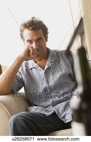 Portrait of smiling mature man View Large Photo Image Stock Image - Portrait of smiling mature man. Fotosearch