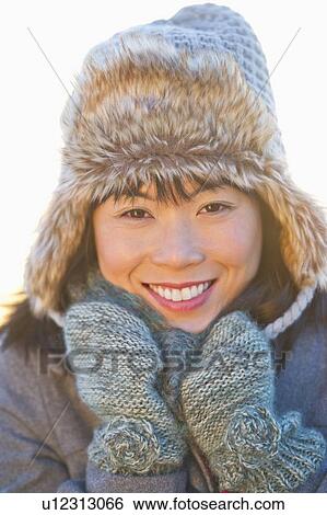 Portrait of smiling mid adult woman View Large Photo Image Stock Photograph - Portrait of smiling mid adult woman. Fotosearch