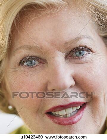 Portrait of smiling senior woman View Large Photo Image Stock Image - Portrait of smiling senior woman. Fotosearch