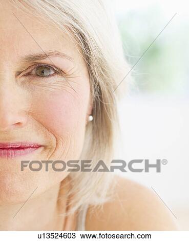 Portrait of smiling senior woman View Large Photo Image Stock Image - Portrait of smiling senior woman. Fotosearch