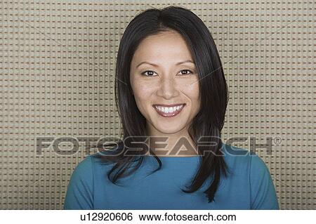 Portrait of smiling woman View Large Photo Image Stock Photograph - Portrait of smiling woman. Fotosearch