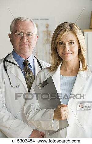 Picture - Portrait of two doctors. Fotosearch