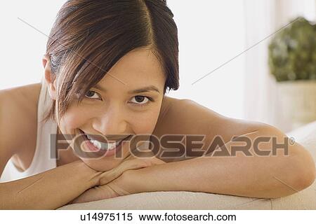 Portrait of woman smiling View Large Photo Image Stock Photography - Portrait of woman smiling. Fotosearch