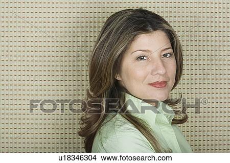 Portrait of women in green blouse View Large Photo Image Picture - Portrait of women in green blouse. Fotosearch