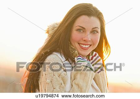Portrait of young woman View Large Photo Image Picture - Portrait of young woman. Fotosearch