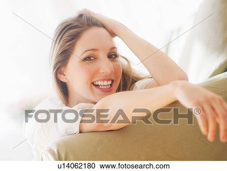 Portrait of young woman View Large Photo Image Stock Image - Portrait of young woman . Fotosearch