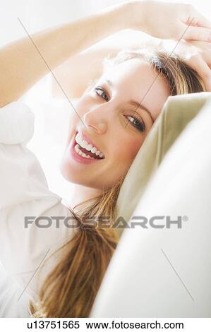 Portrait of young woman View Large Photo Image Stock Photography - Portrait of young woman . Fotosearch