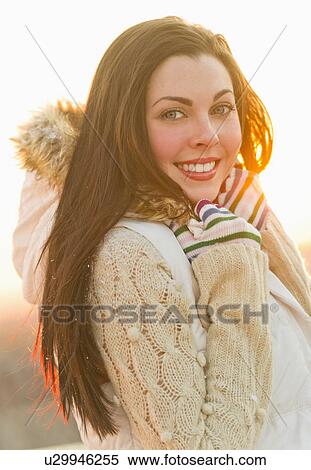 Portrait of young woman View Large Photo Image Stock Photography - Portrait of young woman. Fotosearch